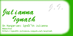 julianna ignath business card